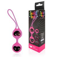 Вагинальные шарики Sweet Toys - Soft Silicone Love Balls, диаметр 33 мм, вес 75 г, розовые