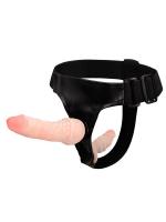 ЖЕНСКИЙ АНАЛЬНО-ВАГИНАЛЬНЫЙ СТРАПОН НА ТРУСИКАХ ULTRA FEMALE HARNESS – ТЕЛЕСНЫЙ