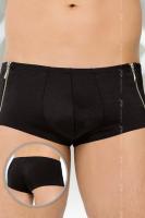 ШОРТЫ МУЖСКИЕ С ЗАМОЧКАМИ SOFTLINE COLLECTION, ЧЕРНЫЙ, M