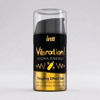 Флакон жидкого интимного геля с эффектом вибрации INTT Vodka Energy, 15 мл — фото 2