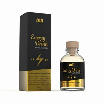 Массажный гель INTT Energy Drink, 30 мл, со вкусом энергетика