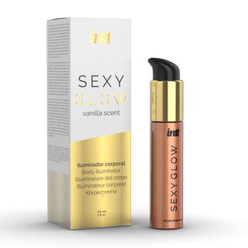 Лосьон-крем для тела INTT Sexy Glow с золотистыми блестками, флакон 60 мл