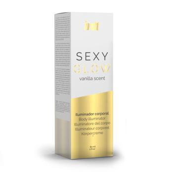 Лосьон-крем для тела INTT Sexy Glow с золотистыми блестками, флакон 60 мл — фото 2