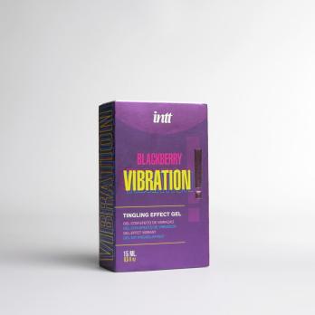 Жидкий интимный гель с эффектом вибрации INTT Blackberry Vibration, ежевика, 15 мл — фото 3