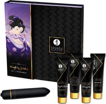 Набор Shunga Naughty Geisha из 5 предметов с вибропулей