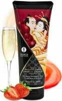 Массажный крем для тела Shunga «Шампанское и клубника» 200 мл