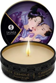 Ароматическая свеча для массажа Shunga «Экзотические фрукты» 30 мл