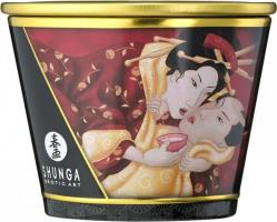 Массажное аромамасло в виде свечи Shunga «Клубничное вино» 170 мл_1
