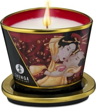 Массажная свеча Shunga «Клубничное вино» 170 мл