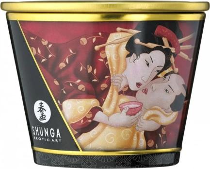 Массажная свеча Shunga «Клубничное вино» 170 мл — фото 2