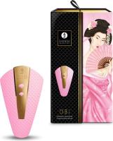 Нежно-розовый вибростимулятор Shunga Obi для клитора и промежности