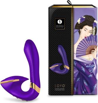 Ярко-фиолетовый вибростимулятор Shunga Soyo для клитора и зоны G