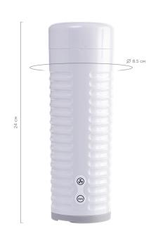 Белый мастурбатор в колбе Lovense Max 2 с рукавом из TPE, 24 см — фото 6