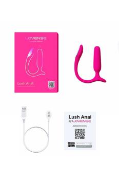 Розовый силиконовый анальный вибратор Lovense Lush Anal с дистанционным управлением — фото 2