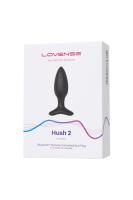Анальная втулка Lovense Hush 2 (S), силикон, черная, 12,1 см, Ø 3,8 см_6