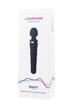 Черный силиконовый вибромассажер-ванд Lovense Domi 2 длиной 23,3 см — фото 8