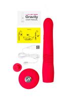 Фрикционный фаллоимитатор с вибрацией Lovense Gravity, красный, силикон, 25,9 см_7