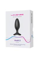 Анальная втулка Lovense Hush 2 (M), силикон, черная, 13,5 см, Ø 4,4 см_6