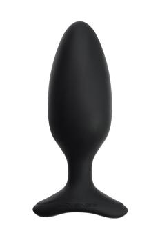 Черная анальная втулка Lovense Hush 2 (M) из силикона с вибрацией