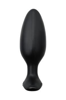 Черная анальная втулка Lovense Hush 2 (M) из силикона с вибрацией — фото 2
