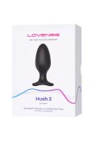 Анальная втулка Lovense Hush 2 (L), силикон, черная, 15 см, Ø 5,7 см_4