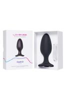 Анальная втулка Lovense Hush 2 (L), силикон, черная, 15 см, Ø 5,7 см_6