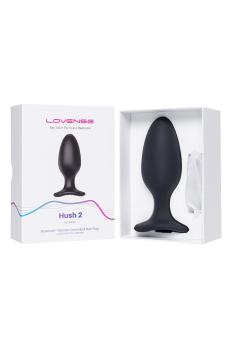 Анальная втулка Lovense Hush 2 (L) черного цвета из силикона, 15 см — фото 7
