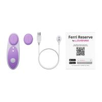 Сиреневый вибростимулятор клитора в трусики Lovense Ferri Reserve из силикона
