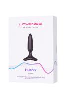 Анальная втулка Lovense Hush 2 (XS), силикон, черная, 12,1 см, Ø 2,5 см_4