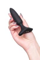 Анальная втулка Lovense Hush 2 (XS), силикон, черная, 12,1 см, Ø 2,5 см_6