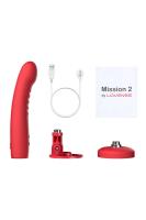 Дилдо-вибратор Lovense Mission 2 с технологией Touch-Sense, силикон, красный, 27,2 см_3