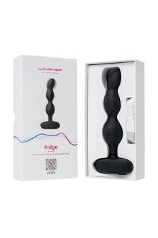 Черный силиконовый анальный стимулятор Lovense Ridge с вибрацией и ротацией, 17,2 см — фото 6
