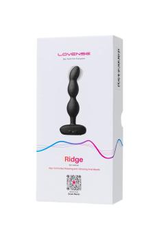 Черный силиконовый анальный стимулятор Lovense Ridge с вибрацией и ротацией, 17,2 см — фото 7