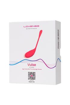 Красное фрикционное виброяйцо Lovense Vulse из силикона, 20,3 см — фото 8