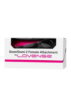 Чёрная силиконовая женская насадка Lovense для вибромассажера Domi 2 — фото 7