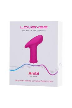 Розовая силиконовая вибропуля Lovense Ambi в форме молоточка — фото 8