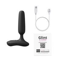 Анальная втулка Lovense Glint с сенсором, силикон, чёрная, 2,15 см_5