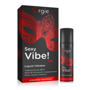 Возбуждающий гель Orgie Sexy Vibe Hot с разогревающим и вибрирующим эффектом, 15 мл
