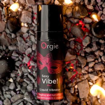Возбуждающий гель Orgie Sexy Vibe Hot с разогревающим и вибрирующим эффектом, 15 мл — фото 3