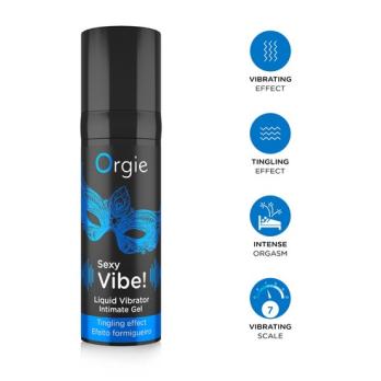 Гель с эффектом вибрации Orgie Sexy Vibe Liquid Vibrator, 15 мл — фото 3