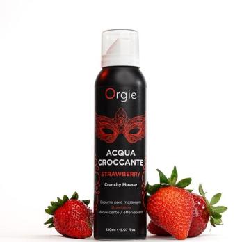 Хрустящая массажная пенка Orgie Acqua Croccante Strawberry с ароматом клубники, 150 мл — фото 3
