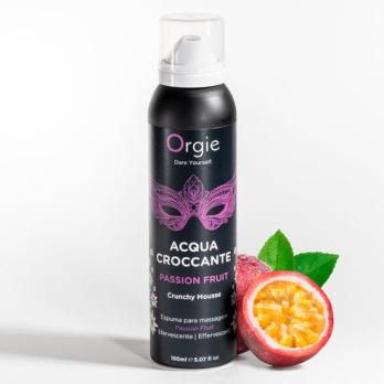 Хрустящая пенка для массажа Orgie Acqua Croccante Passion Fruit, баллон 150 мл — фото 3