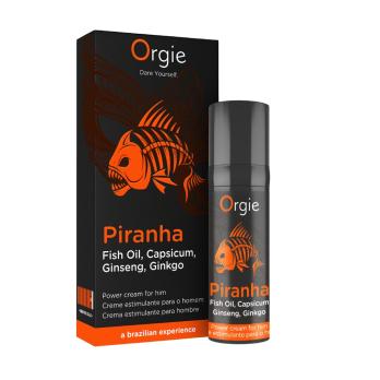 Стимулирующий крем для мужчин Orgie Piranha Power Cream во флаконе с дозатором, 15 мл