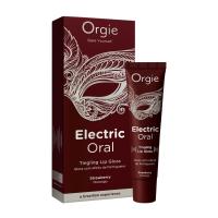 Блеск для губ Orgie ELECTRIC ORAL Tingling Lip Gloss с клубничным вкусом в тюбике, 15 мл