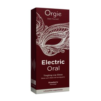Блеск для губ Orgie ELECTRIC ORAL Tingling Lip Gloss с клубничным вкусом в тюбике, 15 мл — фото 3