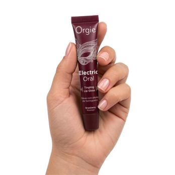 Блеск для губ Orgie ELECTRIC ORAL Tingling Lip Gloss с клубничным вкусом в тюбике, 15 мл — фото 4