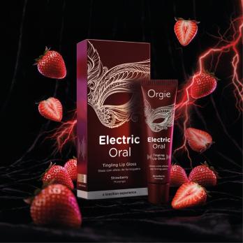Блеск для губ Orgie ELECTRIC ORAL Tingling Lip Gloss с клубничным вкусом в тюбике, 15 мл — фото 5