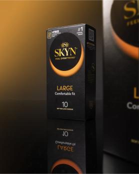 Презервативы SKYN Large № 10 увеличенного размера без латекса, упаковка — фото 3