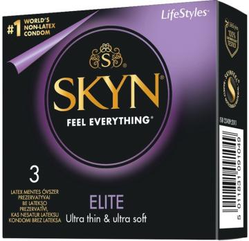 Упаковка ультратонких безлатексных презервативов SKYN Elite № 3 из полиизопрена — фото 2