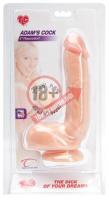Фаллоимитатор-реалистик Adam's PleasureSkin Cock Light - 19,6 см.